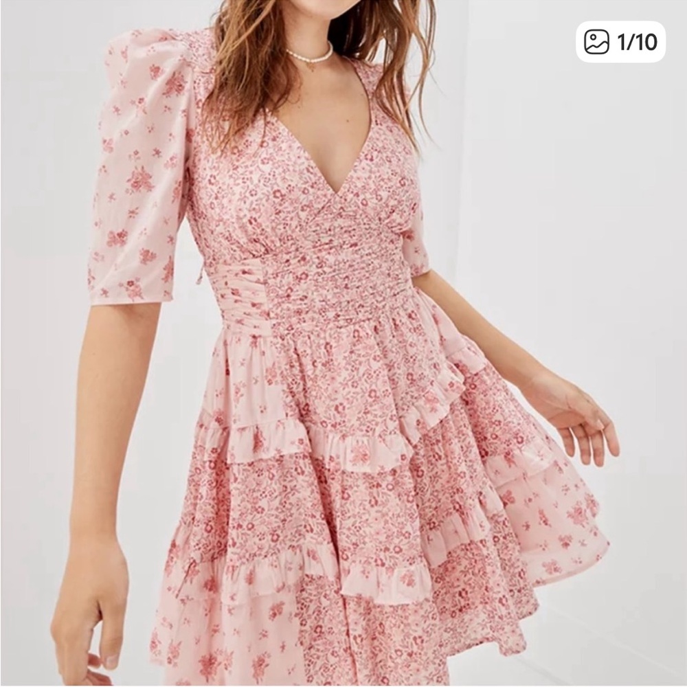 American Eagle Outfitters Pink Floral Dress